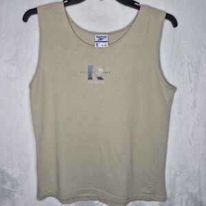 Vintage Reebok Center Logo Vector Tank Top Mens Size L